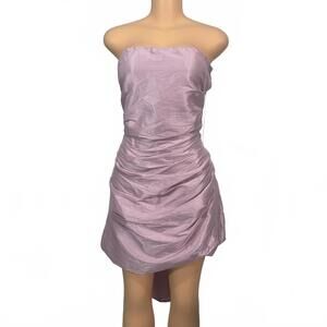 [NEW] Speechless Juniors Strapless Ruched Lilac Mini Dress